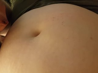 verified amateurs, bellybutton, pregnant belly, belly button cumshot