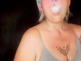 solo female, exclusive, smoking fetish, smoking tease