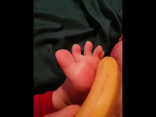 foot fetish, bananas, laughing, asmrgem