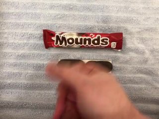 guy jerking off, mounds candy bar, exclusive, masturbation