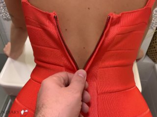 party dress fuck, ruined, sexy dress, ass zipper