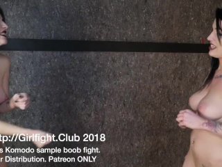 young, nude female fighting, catfight, beat down