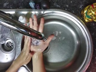 soap, educational, washing, fingering