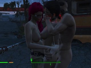 fallout 4 deathclaw, role play, fmm, pregnant woman