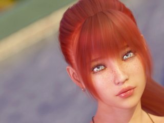 redhead, cartoon, gameplay, pov