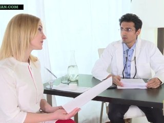 indian doctor nurse, hot blonde creampie, Niks Indian, rough sex