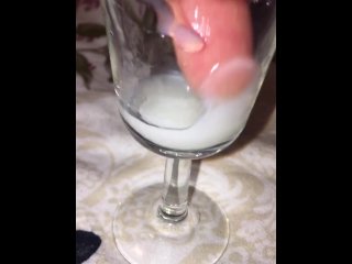 guy eats his own cum, fetish, toys, married man