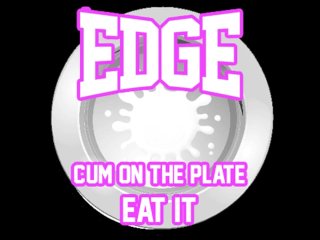 edge, femdom cum eating, cock hero edge, bisexual cum eating