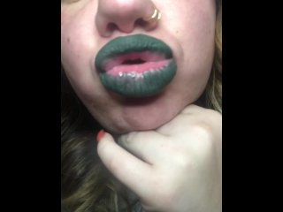 tease, lipgloss fetish, mouth, goddess