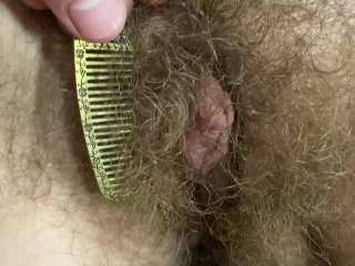 hairy teen, verified amateurs, amateur, brush