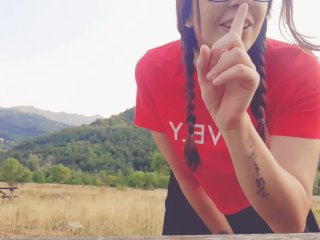 fetish, italian camgirl, vlog, public