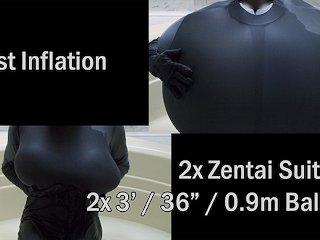 inflation, balloon inflation, solo male, stomach inflation