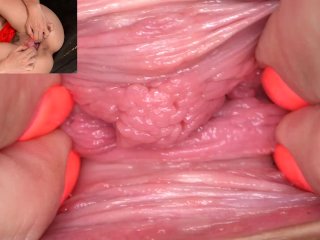 gaping pussy, extreme close up, masturbation, fetish