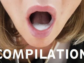 blowjob compilation, amateur, swallow compilation, oral compilation