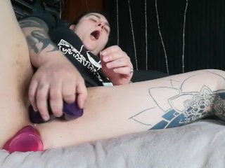 shaved pussy fuck, anal fucking, tattoo, bbw