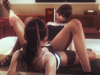 school, lesbian, big ass, hentai