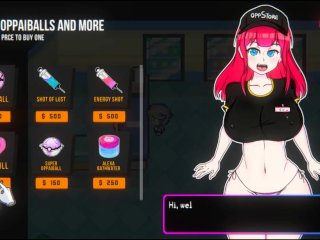 fetish, small tits, hentai game, parody