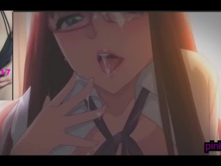 h anime, 眼鏡, big tits, 颅内高潮