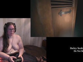 big boobs, solo female, village, video game