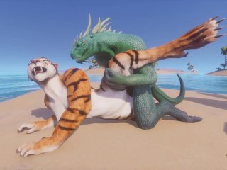 butt, wild life, scaly yiff, furry animation