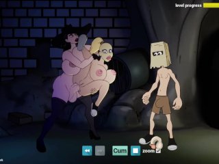 witch, big boobs, big ass, cartoon