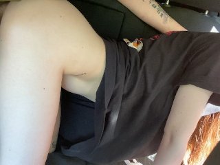creamy pussy, verified amateurs, riding dick in car, tattooed women