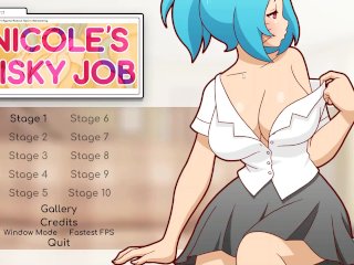 verified amateurs, hentai game, animated, breast fondling
