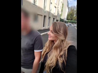 vertical video, gros seins, blowjob, french