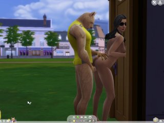 furry, cartoon, wicked whims sims 4, brunette