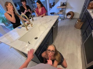 almost caught, role play, stepmom, party