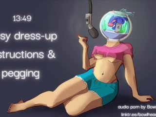 lingerie, anal, sissy crossdress, pegging audio