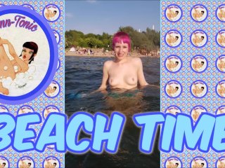 nudist beach, beach, public, babe