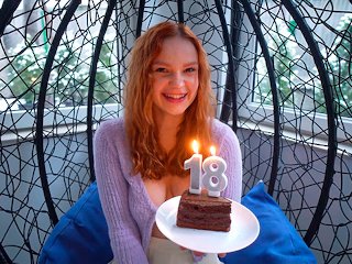 birthday, 18 year old, red head, homemade