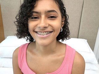 old young, latina, braces, pov