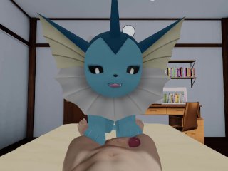 vaporeon, point of view, blender animation, furry animation