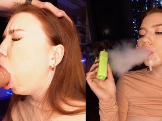 18 year cute girl, smoking fetish, pov, smoking