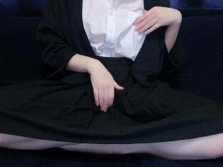 schoolgirl uniform, girl masturbating, masturbation, masturbate