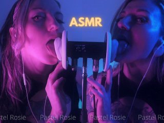 soft rosie asmr, non nude, ear licking, amateur