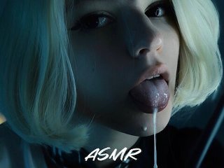 asmr licking, beautiful girl, spit in mouth, feet