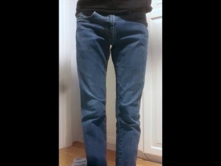 pee pants, wetting jeans, teen, solo male