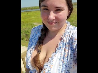 huge boobs, outdoors, kitten, breasts