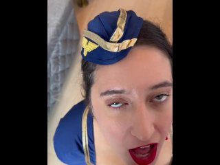 flight attendant, kennyspov, facial, susy blue