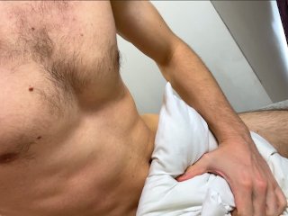 masturbate, amateur, guy humping bed, fit guy humping