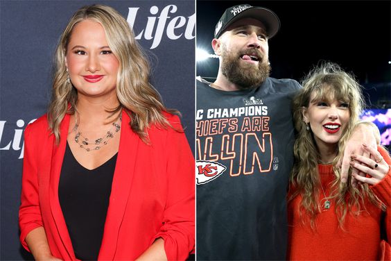 Gypsy Rose Blanchard attends "An Evening with Lifetime: Conversations On Controversies" FYC event at The Grove on May 01, 2024 in Los Angeles, California, Travis Kelce #87 of the Kansas City Chiefs celebrates with Taylor Swift after a 17-10 victory against the Baltimore Ravens in the AFC Championship Game at M&T Bank Stadium on January 28, 2024 in Baltimore, Maryland
