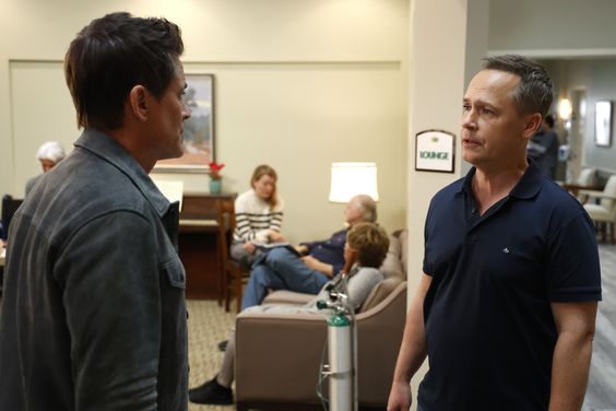 Rob Lowe and guest star Chad Lowe in the “Shift-Less” episode of 9-1-1: LONE STAR