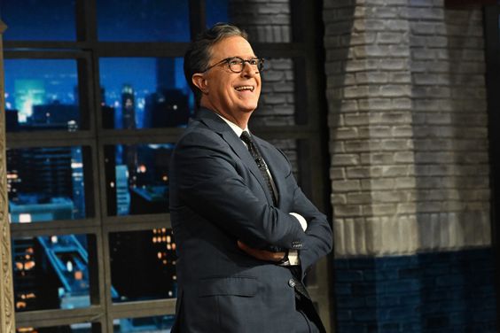 The Late Show with Stephen Colbert during Wednesday October 10, 2023 show.