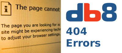 db8 404 Errors