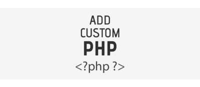 Add Custom PHP