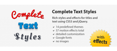 Complete Text Styles
