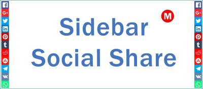 Sidebar Social Share